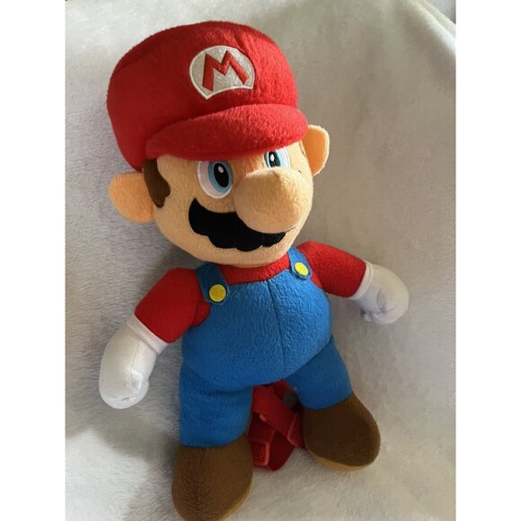 Super Mario Brothers Plush Backpack GREAT FOR GAMING ROOM AS WELL CLEAN - Picture 16 of 16